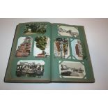 LARGE POSTCARD ALBUM a large album with approx 250 cards including GB content, Clacton-On-Sea,