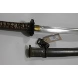 AN NCO's KATANA. A Japanese Non Commissioned Officers numbered Katana, complete with aluminium