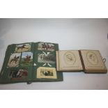 POSTCARD ALBUM & PHOTOGRAPH ALBUM a postcard album with a variety of Horse related postcards, also