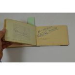 Autograph Album. A mid-20th century album with upwards of 180 autographs and inscriptions, mostly of