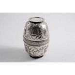 A LATE 19TH / EARLY 20TH CENTURY GERMAN DOUBLE "HOB & KNOB" BEAKER with embossed decoration &