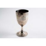 REGIMENTAL INTEREST: A Victorian goblet, engraved on one side with the badge of the 88th Regiment of