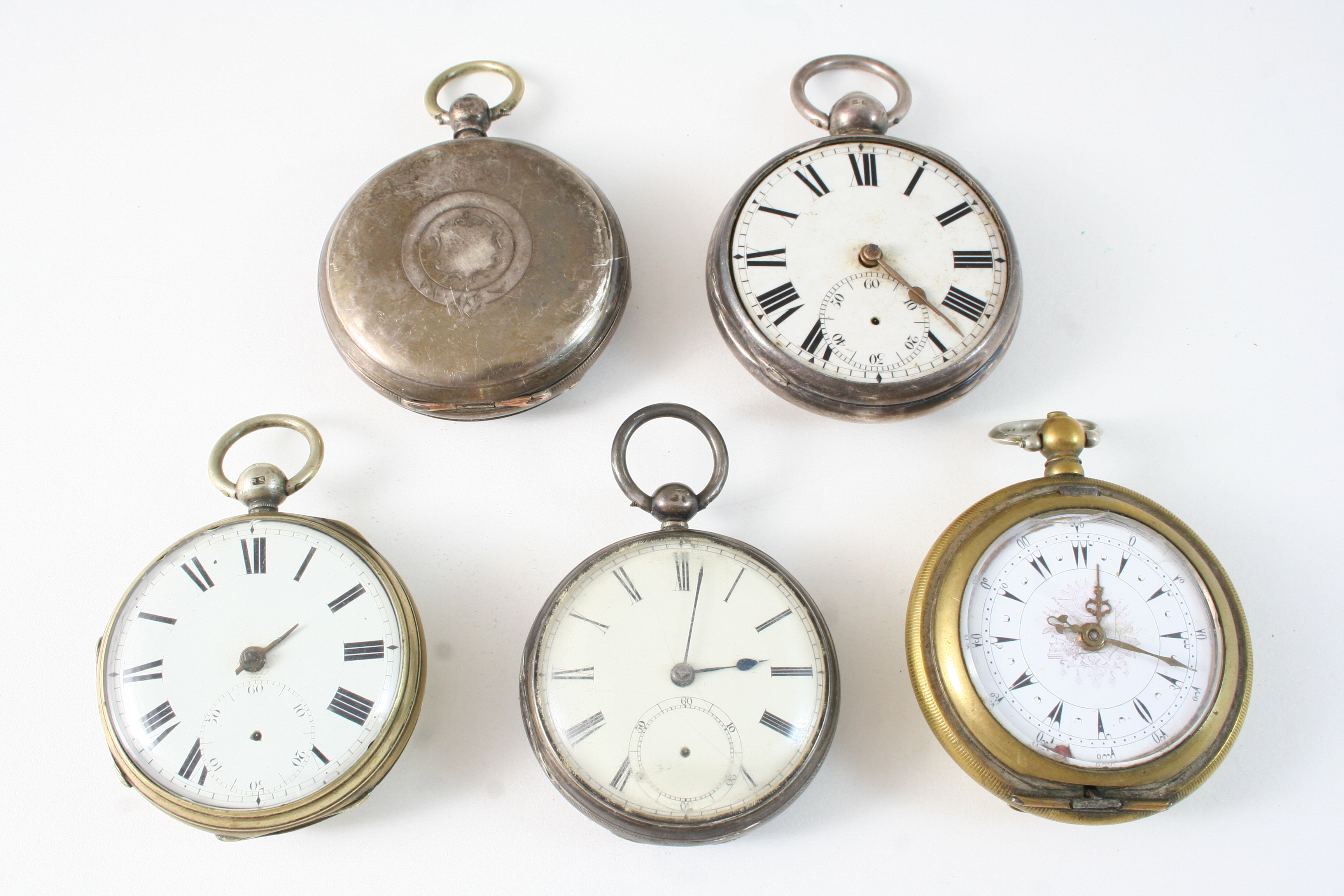 FIVE ASSORTED POCKET WATCHES