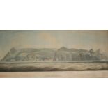 AFTER WILLIAM JOHN HUGGINS (1781-1845) A VIEW OF THE ISLAND OF ST. HELENA Aquatint printed in colour