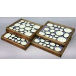 PLASTER INTAGLIOS A box containing four trays, each with groups of intaglios
