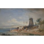 THOMAS SEWELL ROBINS (1814-1880) IN FALMOUTH HARBOUR Signed and dated 1856, watercolour 31 x