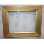 A GILT PICTURE FRAME, 19th/20th CENTURY with reeded decoration To fit canvas 46 x 61.5cm. ++