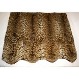 UNUSUAL LEOPARD SKIN RUG (PANTHERA PARDUS) a very unusual rug comprising four Leopards heads and