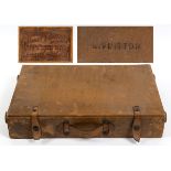LOUIS VUITTON CASE a Louis Vuitton case or box file, with a leather covering over wood. With leather