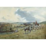 •JOHN KING HAMPSHIRE HUNT - HOME FROM HORSE DOWN, 1975; TYNE DALE HUNT, 1977 Two, both signed and