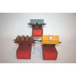 HORNBY 0 GAUGE 3 boxed wagons in replica boxes. No 1 Hopper Wagon NE (restored), No 1 Barrel