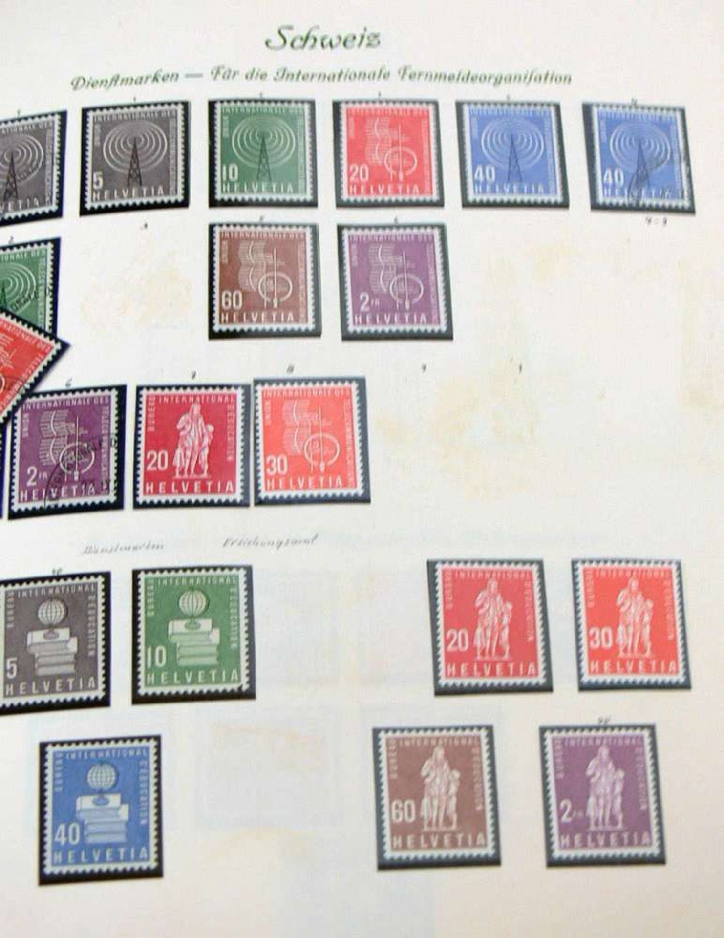 Reserve: 40 EUR        Schweiz /Bundespost, Sammlung mit Dubletten der Portomarken und der - Image 6 of 7