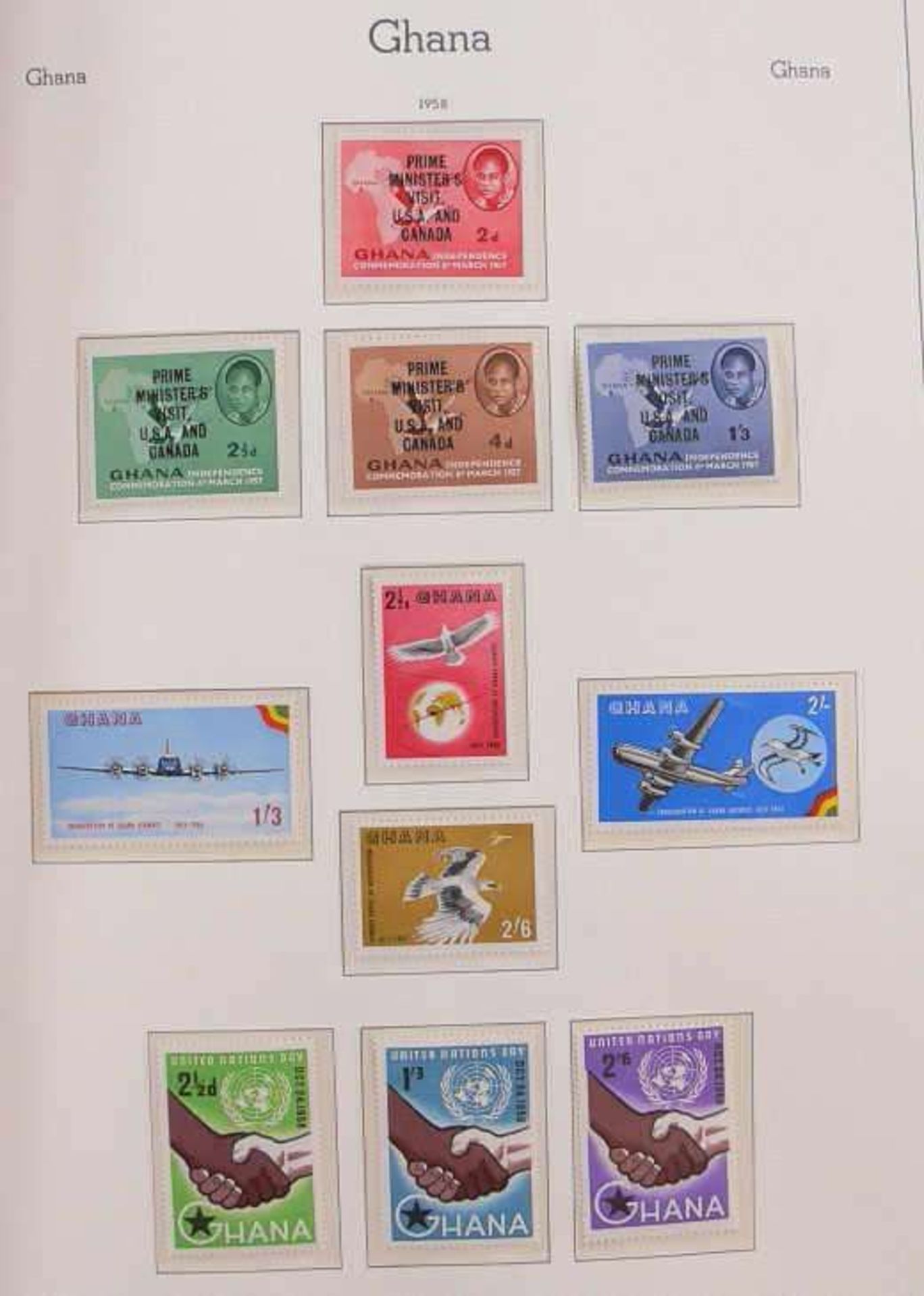 Reserve: 40 EUR        Ghana 1957/69, zumeist tadellos postfrische/ungebrauchte Sammlung mit teils - Image 4 of 19