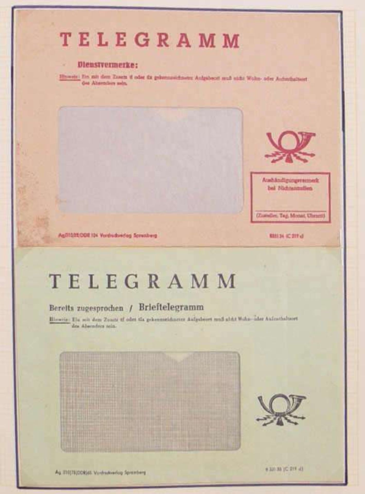 Reserve: 50 EUR        DDR 1959/90, nette Sammlung Briefe und Belege auf selbst gestalteten Blättern - Image 3 of 3