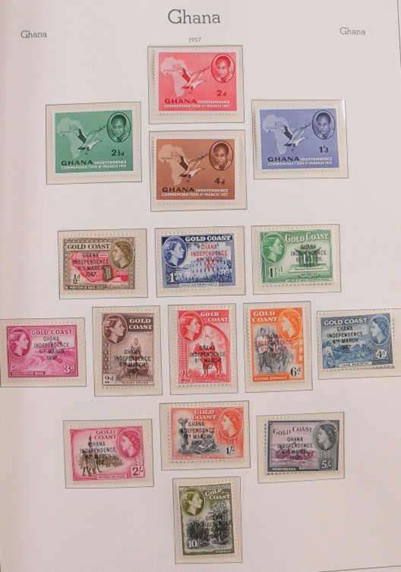 Reserve: 40 EUR        Ghana 1957/69, zumeist tadellos postfrische/ungebrauchte Sammlung mit teils - Image 3 of 19