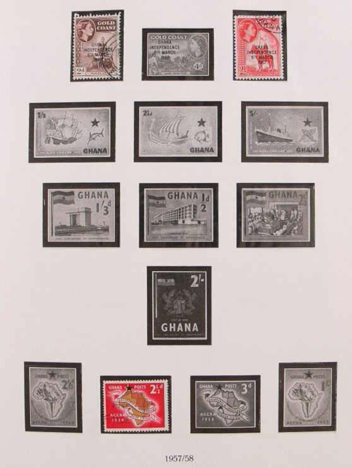 Reserve: 40 EUR        Ghana 1957/69, zumeist tadellos postfrische/ungebrauchte Sammlung mit teils