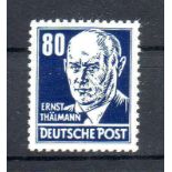 DDR 1952, Mi.-Nr. 339 xb 2 XI. Persönlichkeiten. Geprüft Weigelt. Postfrisch.Mindestpreis: 1 EUR
