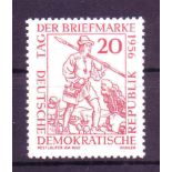 DDR 1956, Mi.-Nr. 544 II. Plattenfehler: "D" von Der oben offen. Postfrisch.Mindestpreis: 1 EUR