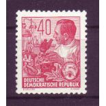 DDR 1953, Mi.-Nr. 418 x Y I Wz 2 Y I. Geprüft Zierer und Rehn. Postfrisch.Mindestpreis: 1 EUR