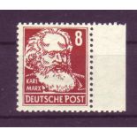 DDR 1952, Mi.-Nr. 329 Vz 2 X II. Persönlichkeiten. Geprüft Weigelt. Postfrisch.Mindestpreis: 1 EUR