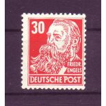 DDR 1952, Mi.-Nr. 335 Va 2 X I. Persönlichkeiten. Geprüft Weigelt. Postfrisch.Mindestpreis: 1 EUR