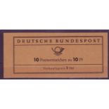 BRD 1960, Mi.-Nr. MH 6 az. Versuchs-Markenheftchen. Geprüft Schmidt. Postfrisch.Mindestpreis: 80