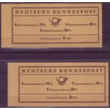 BRD 1967, Mi.-Nr. MH 12 au + 12 bu. Postfrisch.Mindestpreis: 1 EUR