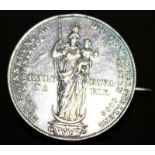 1 Münze mit Nadel, Bayern 1855, Patrona BavariaeMindestpreis: 20 EUR