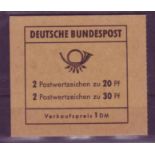 BRD 1968, Mi.-Nr. MH 14 c. Postfrisch.Mindestpreis: 1 EUR