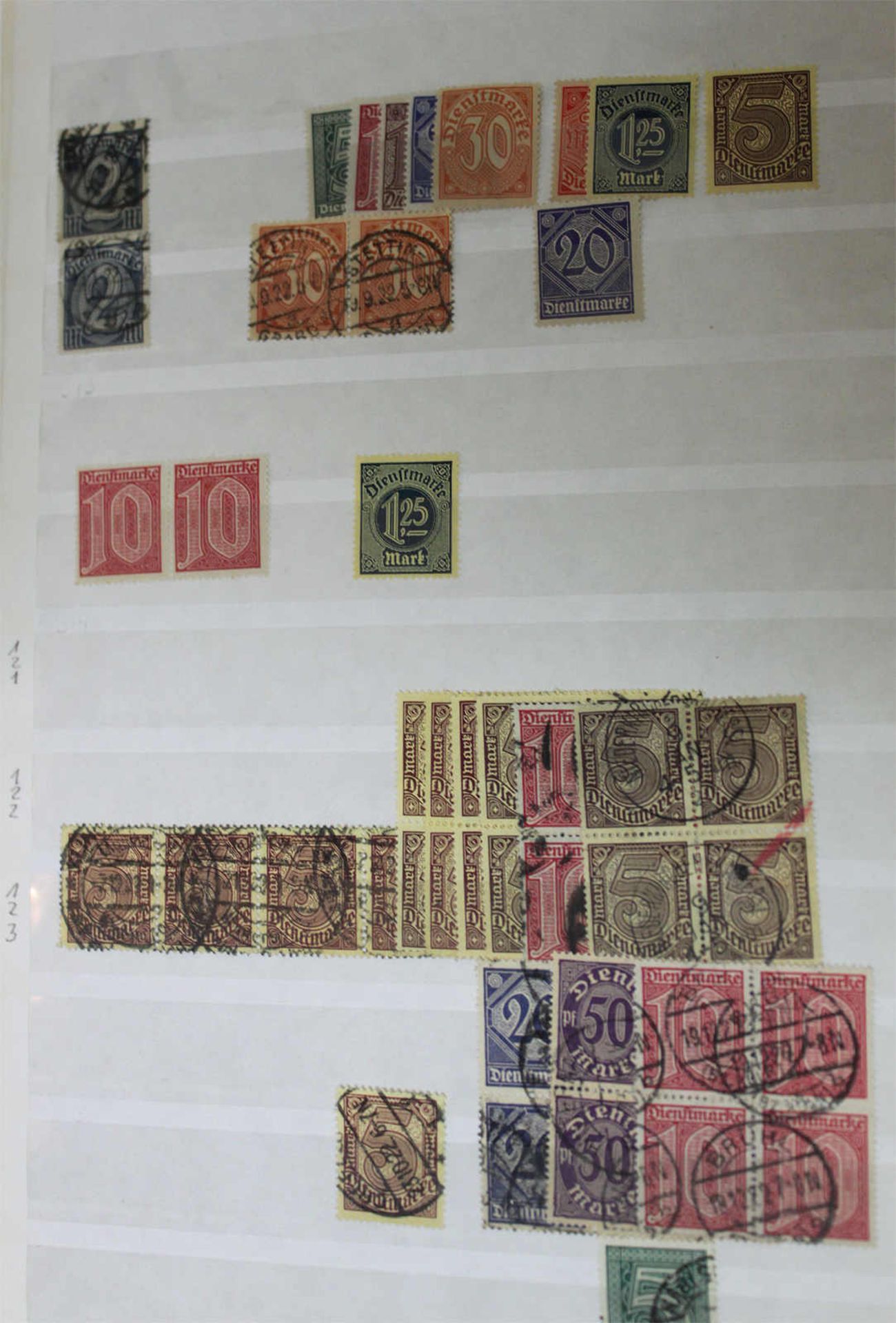 Dublettenalbum, Deutsches Reich, viel Inflation, dabei viele 4er Blöcke und Einheiten, Hoher - Image 3 of 3