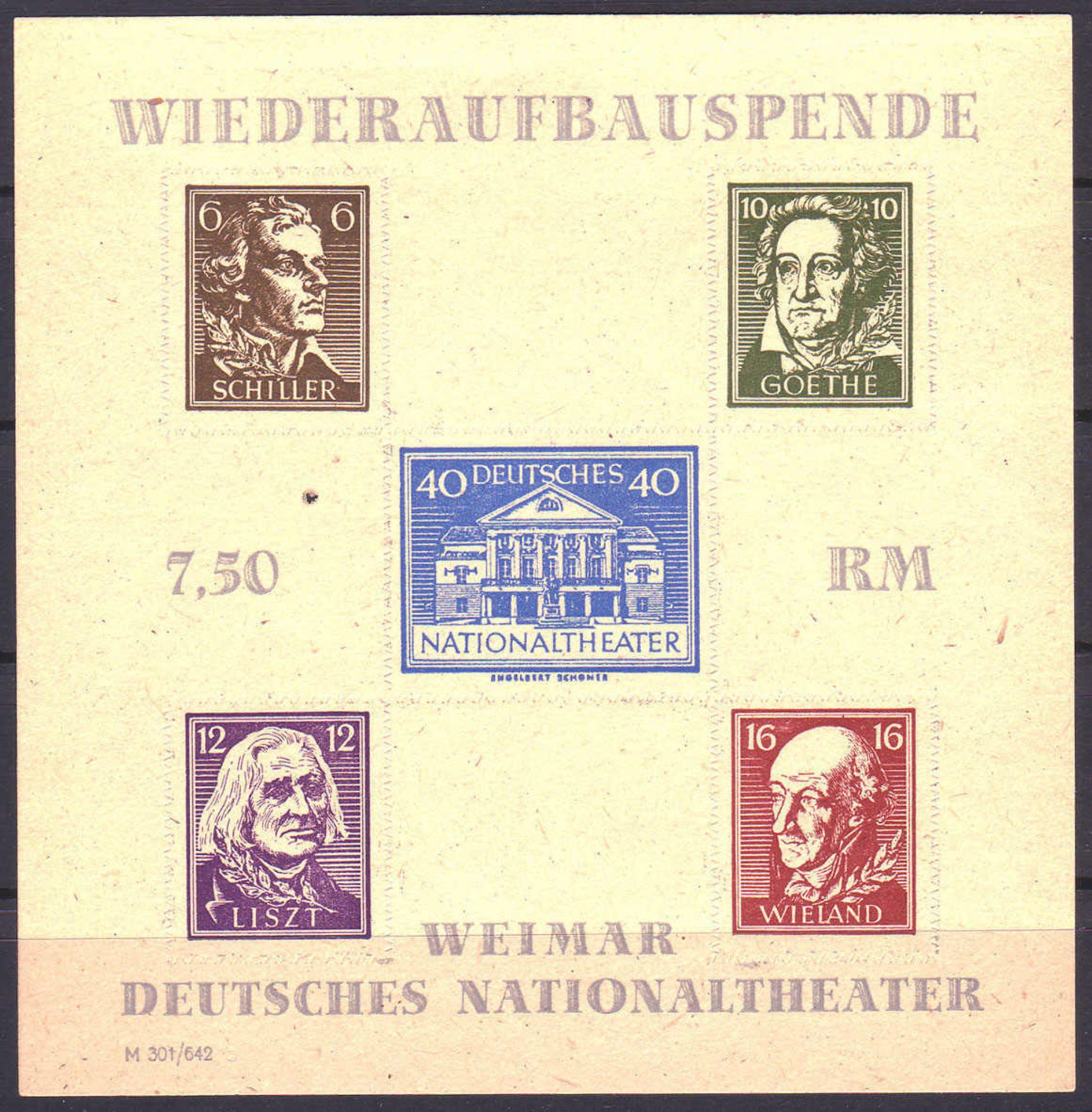 SBZ Thüringen 1946, Block 3 B. Postfrisch.Mindestpreis: 5 EUR