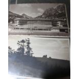 Postkartenalbum gefüllt mit 60 Postkarten, meist 30er-60er Jahre, viel Bayern etc., Besichtigung