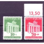 Alliierte Besetzung Bi-Zone 1948, Mi.-Nr. 101 - 102. Berlin-Hilfe. Postfrisch.Mindestpreis: 1 EUR