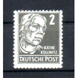 DDR 1952, Mi.-Nr. 327 va. Persönlichkeiten. Geprüft Weigelt. Postfrisch.Mindestpreis: 1 EUR