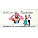 DDR 1971, Mi.-Nr. MH 5 II b. Sorbische Tanztrachten. Postfrisch.Mindestpreis: 10 EUR