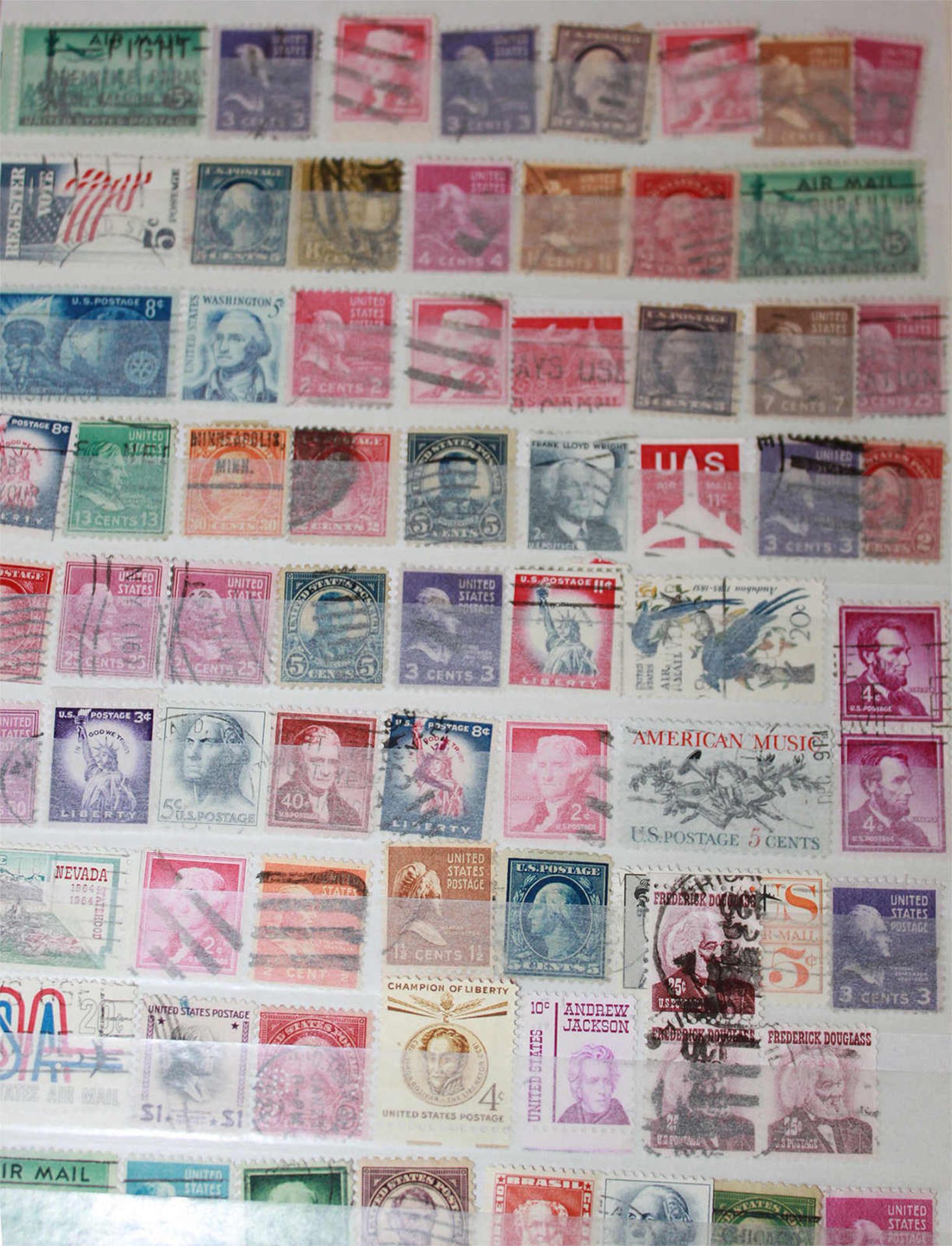 kleines Lot Briefmarkenalben, "USA", insgesamt 4 AlbenMindestpreis: 20 EUR - Image 2 of 4