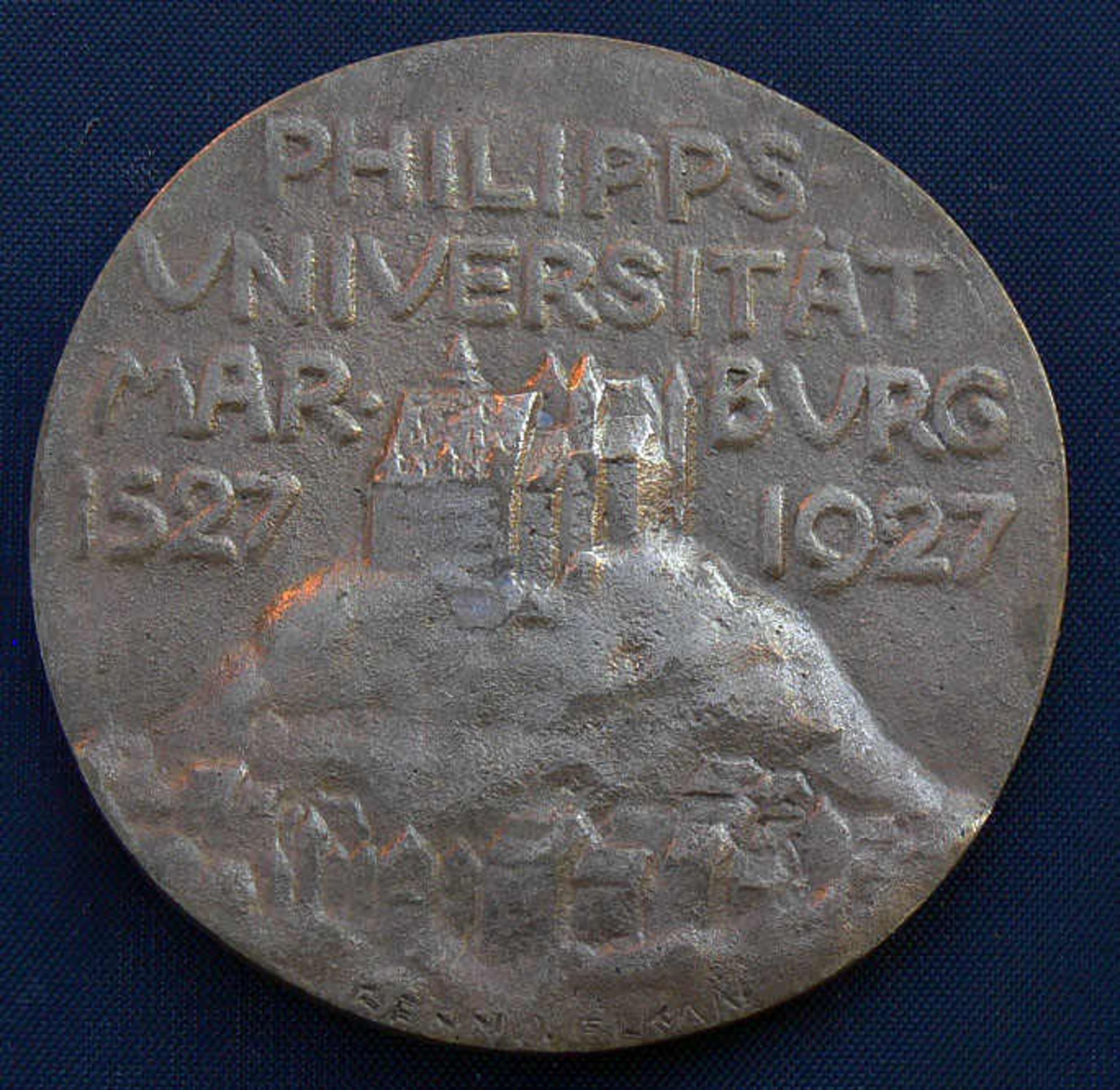 Medaille 1927, "400 Jahrfeier Philipps-Universität Marburg 1527-1927". Guter ZustandMindestpreis: 10 - Image 2 of 2
