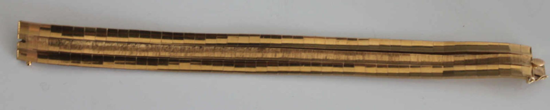 Armband, 750er Gelbgold, Länge ca. 19,5 cm, Gewicht ca. 47,3 grMindestpreis: 950 EUR