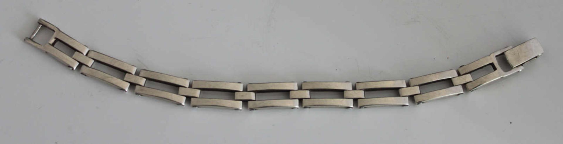 Armband, 925er Silber, moderne Form, Länge ca. 20 cm, Gewicht ca. 41 grMindestpreis: 30 EUR