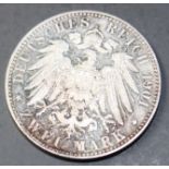 3 Reichsmark Weimarer Zeit, 450 Jahre Universität Tübingen 1927 f. SilbermünzeMindestpreis: 200 EUR