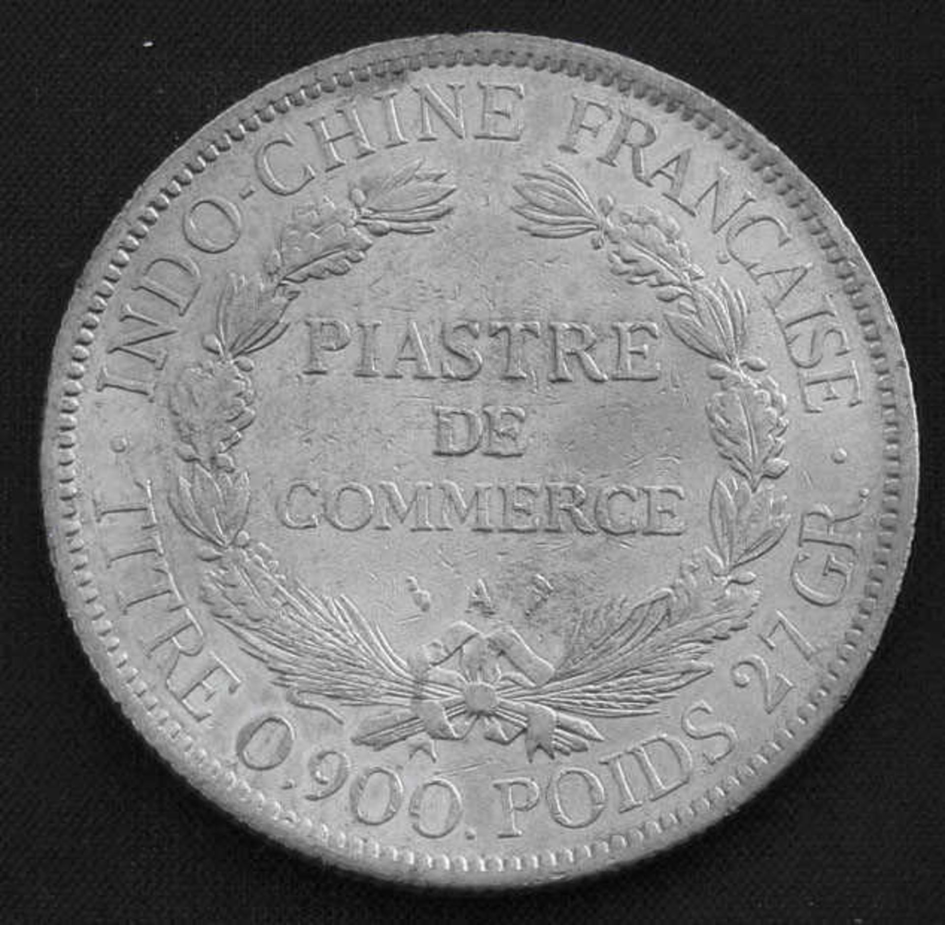 Silbermünze Indochina, 1 Piaster 1900, Französische Kolonie, Katalog Nr. KM 5a/1Mindestpreis: 15 - Image 2 of 2
