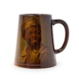 A Rookwood Pottery Portrait Mug   edith fenton, 1901   of tapering handled form, with standard marks