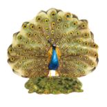 A Boehm Porcelain Model of a Peacock 

titled Dance of the Proud Peacock, dated 1994 and numbered