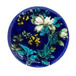A French Enameled Earthenware Charger   edmond lachenal, circa 1900   with turquoise, white and