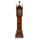 * A Dutch Gilt Metal Mounted Burl Walnut Tall Case Clock   paulus bramer & son, amsterdam, 18th