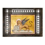 An Italian Mosaic Plaque   dr. a. salviati, circa 1882   depicting the Lion of St. Mark.   Height 28