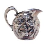 An American Silver-Plate Face Jug   Reed & Barton, Taunton, MA, 1854   with a C-scroll handle and