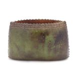 * Sang Roberson   (American, 20th Century)   No. 8 Green Vessel   glazed ceramic   Width 10 1/8