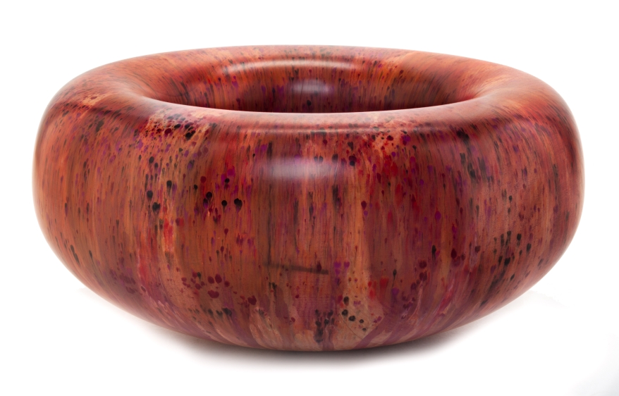 Hap Sakwa   (American, b. 1950)   Torus bowl, 1987   turned wood   Diameter 14 inches.   Estimate $