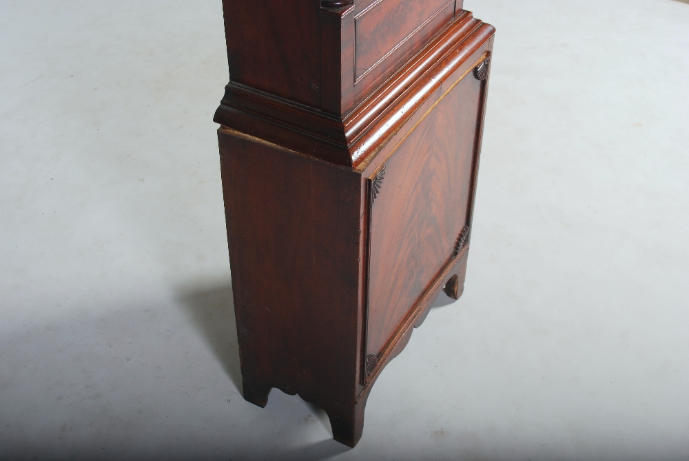 A 19th century mahogany longcase clock Dd. Greig PERTH, the 14" circular enamel dial with Roman - Image 7 of 9